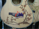 The musical instrument carving and marking