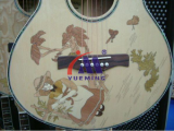 The musical instrument carving and marking