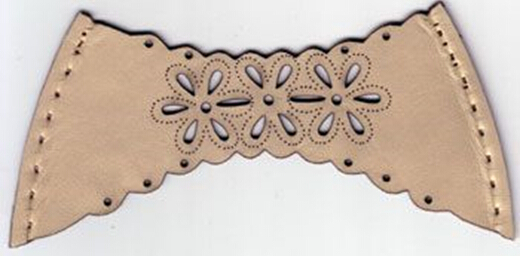 leather laser cutter cut sample