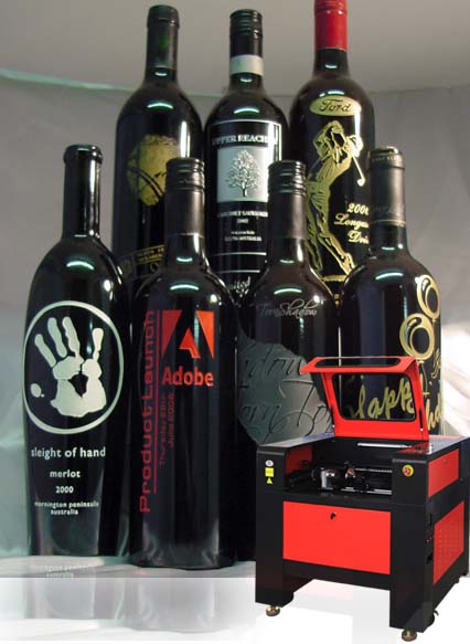 wine bottle engraving-laser wine bottle engraving machine
