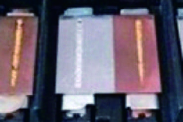 Electronic component fiber laser welding sample