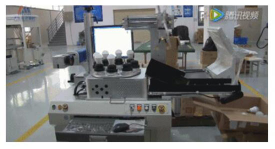 bulb laser marking machine, fiber bulb laser marking machine, bulb fiber laser marking machine